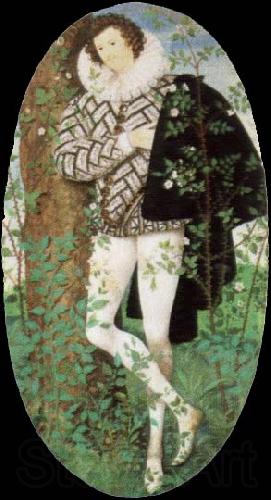 Nicholas Hilliard a youth among roses Germany oil painting art